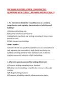 MICHIGAN BUILDERS LICENSE EXAM PRACTICE QUESTIONS WITH CORRECT ANSWERS AND RATIONALES