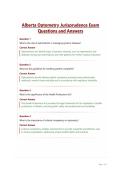 Alberta Optometry Jurisprudence Exam Questions and Answers&period;