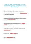 AWWA ABC Water Distribution Grades 1 & 2 Exam &NewLine;Newest 2026 Questions and Correct Detailed Answers &NewLine;Already Graded A&plus;