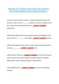 Associate CET Practice Exam Latest 2026 Questions &NewLine;and Correct Detailed Answers Already Graded A&plus; 