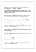 BIOCHEM Exam questions and answers&NewLine;Graded A&plus;&vert; latest update&NewLine;Why is biochemistry considered the language of biological sciences&quest; - It&NewLine;explains life processes at the molecular level and provides the chemical basis for&NewLine;understanding living organisms&period;&NewLine;Wh