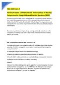  NSG 3600 Exam 2 Study Guide &ndash; Nursing Practice&colon; Children's Health &lpar;Galen College of Nursing&rpar; Comprehensive Study Guide and Practice Questions &lpar;2026&rpar;