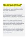 ENPC 6th Edition Course Exam Questions and Correct Answers Study Guide&NewLine;