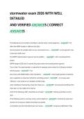 stormwater exam 2026 WITH WELL &NewLine;DETAILED   &NewLine;AND VERIFIED ANSWERS &lpar; CORRECT   &NewLine;ANSWERS