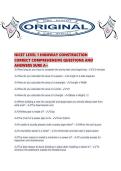 NICET LEVEL 1 HIGHWAY CONSTRUCTION CORRECT COMPREHENSIVE QUESTIONS AND ANSWERS SURE A&period;pdf&NewLine;&NewLine;1&period; 