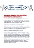 NICET LEVEL 1 HIGHWAY CONSTRUCTION SET QUESTIONS AND ANSWERS SURE A&period;pdf