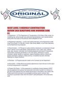 NICET LEVEL 1 HIGHWAY CONSTRUCTION REVIEW 2026 QUESTIONS AND ANSWERS SURE A&period;pdf