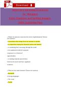 WGU C211 OA Global Economics for Managers Exam Questions and Verified Answers