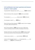 CFC Certification Core Exam questions and answers&NewLine;Graded A&plus; latest update&NewLine;The greatest effect refrigeration has is on the &lowbar;&lowbar;&lowbar;&lowbar;&lowbar;&lowbar;&lowbar;&lowbar;&lowbar;&lowbar;&lowbar;&lowbar; - Stratosphere&NewLine;What is the nickname of the stratosphere&quest; -Earth's security blanket&NewLine;The stratosphere is &lowbar;&lowbar;&lowbar;&lowbar;&lowbar;