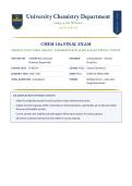 CHEM 104&sol; CHEM104 Final Exam &lpar;Latest 2026&sol;2027 Update&rpar; &vert; General Chemistry II with Lab &vert; Complete Q&A with Verified Answers and Detailed Rationales &vert; A&plus; Graded &vert; Portage Learning