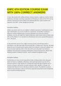ENPC 6th Edition Course Exam Questions and Correct Answers Study Guide