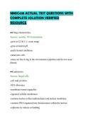 MMSC438 ACTUAL TEST QUESTIONS WITH &NewLine;COMPLETE SOLUTION VERIFIED &NewLine;RESOURCE 