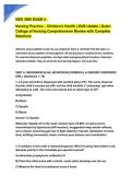  NSG 3600 Exam 4 &ndash; Nursing Practice&colon; Children's Health &lpar;Galen College of Nursing&rpar; Comprehensive Study Guide and Practice Questions &lpar;2026&rpar;