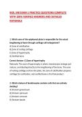 BIOL 348 EXAM 1 PRACTICE QUESTIONS COMPLETE WITH 100&percnt; VERIFIED ANSWERS AND DETAILED RATIONALE