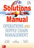 Test Bank For Operations and Supply Chain Management&comma; 17th Edition by F&period; Robert Jacobs & Richard B&period; Chase &lpar;ALL CHAPTERS COVERED&rpar;