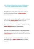 AHR-110 Exam 3 Study Guide Newest 2026 Questions &NewLine;and Correct Detailed Answers Already Graded A&plus; 