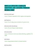 MMSC438 UPDATED COMPLETE &NewLine;QUESTIONS AND ANSWERS PREMIUM &NewLine;REVIEW SHEET 