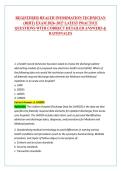 REGISTERED HEALTH INFORMATION TECHNICIAN &lpar;RHIT&rpar; EXAM 2026&ndash;2027 LATEST PRACTICE QUESTIONS WITH CORRECT DETAILED ANSWERS & RATIONALES