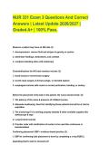 NUR 331 Exam 3 Questions And Correct&NewLine;Answers &vert; Latest Update 2026&sol;2027 &vert;&NewLine;Graded A&plus; &vert; 100&percnt; Pass&period;