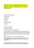 NUR 331 Exam 1 Questions And Correct&NewLine;Answers &vert; Latest Update 2026&sol;2027 &vert; Graded A&plus; &vert;&NewLine;Guaranteed A&plus;&period;