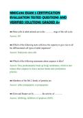 MMSC490 EXAM 3 CERTIFICATION &NewLine;EVALUATION TESTED QUESTIONS AND &NewLine;VERIFIED SOLUTIONS GRADED A&plus; 