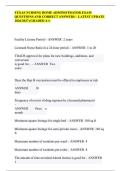 TEXAS NURSING HOME ADMINISTRATOR EXAM&NewLine;QUESTIONS AND CORRECT ANSWERS &ndash; LATEST UPDATE&NewLine;2026&sol;2027 &lpar;GRADED A&plus;&rpar;&NewLine;