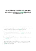 BSN 246 HESI Health Assessment V1 ACTUAL EXAM &NewLine;2026 CORRECT AND VERIFIED ANSWERS GEADED A &plus; &NewLine;LATEST EDITION &excl;&excl;&excl;