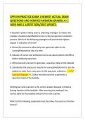 CPPS IHI PRACTICE EXAM &vert; NEWEST ACTUAL EXAM&NewLine;QUESTIONS AND VERIFIED ANSWERS GRADED A&plus; &vert;&NewLine;100&percnt; PASS &vert; LATEST 2026&sol;2027 UPDATE&period;&NewLine;