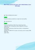 BKAT Study Questions and Answers with Verified Solutions &vert; Latest&NewLine;2026 Update