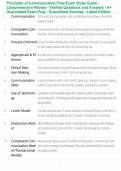 Principles of Communication Final Exam Study Guide - Comprehensive Review - Verified Questions and Answers - A&plus; Guaranteed Exam Prep - Guaranteed Success - Latest Edition