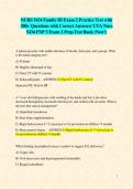NURS 5434 Family III Exam 2 Practice Test with 300&plus; Questions with Correct Answers&sol; UTA Nurs 5434 FNP 3 Exam 2 Prep Test Bank &lpar;New&excl;&rpar; 