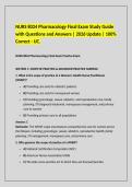 NURS 8024 Pharmacology Final Exam Study Guide with Questions and Answers&period;docx