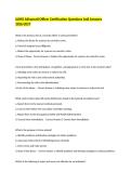 IAHSS Advanced Officer Certification Questions and Answers 2026&ndash;2027 Study Guide