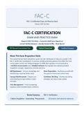FAC-C Certification Exam Latest 2026 Test Bank&colon; Practice Questions with Verified Answers & Detailed Rationales