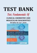 Tietz Clinical Chemistry 8th Edition Test Bank&colon; Burtis & Molecular Diagnostics Exam Q&A