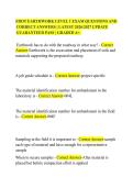 FDOT EARTHWORK LEVEL 1 EXAM QUESTIONS AND&NewLine;CORRECT ANSWERS &vert; LATEST 2026&sol;2027 UPDATE&NewLine;GUARANTEED PASS &vert; GRADED A&plus;&period;