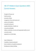 NR 577 Midterm Exam Questions With Correct Answers 