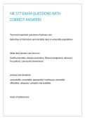NR 577 EXAM QUESTIONS WITH CORRECT ANSWERS 