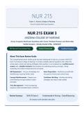NUR 215 Exam 3 Arizona College of Nursing Latest&colon; Practice Questions with Answers & Detailed Rationales