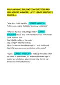 ANAPLAN MODEL BUILDING EXAM QUESTIONS AND&NewLine;100&percnt; VERIFIED ANSWERS &vert; LATEST UPDATE 2026&sol;2027 &vert;&NewLine;GRADED A&plus;&period; 