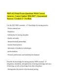 MSN 612 Final Exam Questions With Correct&NewLine;Answers &vert; Latest Update 2026&sol;2027 &vert; Guaranteed&NewLine;Success &vert; Graded A&plus; &vert;Verified&period;
