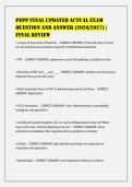PEPP Final UPDATED ACTUAL Exam&NewLine;Question and Answer &lpar;2026&sol;2027&rpar; &vert;&NewLine;Final Review