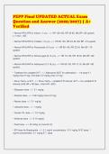 PEPP Final UPDATED ACTUAL Exam&NewLine;Question and Answer &lpar;2026&sol;2027&rpar; &vert; A&plus;&NewLine;Verified