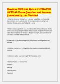 Hondros NUR 200 Quiz &num;1 UPDATED&NewLine;ACTUAL Exam Question and Answer&NewLine;&lpar;2026&sol;2027&rpar; &vert; A&plus; Verified