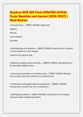 Hondros NUR 200 Final UPDATED ACTUAL&NewLine;Exam Question and Answer &lpar;2026&sol;2027&rpar; &vert;&NewLine;Final Review