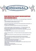 FOOD PROTECTION CORRECT REVIEW QUESTIONS AND ANSWERS SURE A&period;pdf