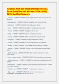 Hondros NUR 200 Final UPDATED ACTUAL&NewLine;Exam Question and Answer &lpar;2026&sol;2027&rpar; &vert;&NewLine;100&percnt; Verified Answers