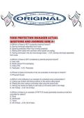FOOD PROTECTION MANAGER ACTUAL QUESTIONS AND ANSWERS SURE A&period;pdf