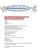 FOOD PROTECTION MANAGER correct finals QUESTIONS AND ANSWERS SURE A&period;pdf