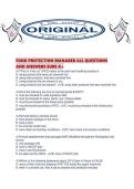 FOOD PROTECTION MANAGER ALL QUESTIONS AND ANSWERS SURE A&period;pdf